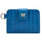 WOLF Mimi Collection Leather Blue Credit Card Holder with Wristlet 768224 Image 2
