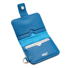 WOLF Mimi Collection Leather Blue Credit Card Holder with Wristlet 768224 Image 4