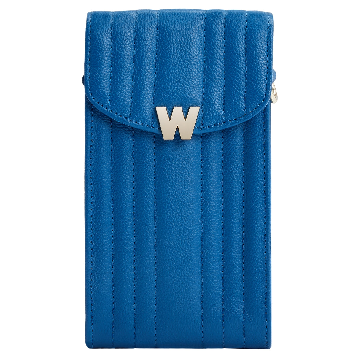 Wolf Mimi Collection Leather Blue Phone Case with Wristlet and Lanyard 768524 Image 2