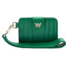 WOLF Mimi Collection Leather Green Credit Card Holder with Wristlet 768212 Image 1