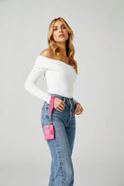 WOLF Mimi Collection Leather Pink Credit Card Holder with Wristlet 768290 Image 10
