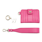 WOLF Mimi Collection Leather Pink Credit Card Holder with Wristlet 768290 Image 5
