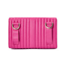 Wolf Mimi Collection Leather Pink Crossbody Bag with Wristlet and Lanyard 768390 Image 3