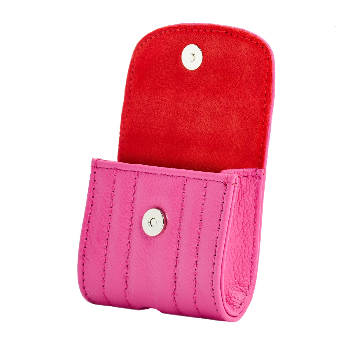Wolf Mimi Collection Leather Pink Earpods Case with Wristlet 768190 Image 5