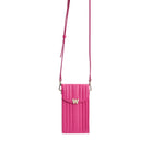 Wolf Mimi Collection Leather Pink Phone Case with Wristlet and Lanyard 768590 Image 1