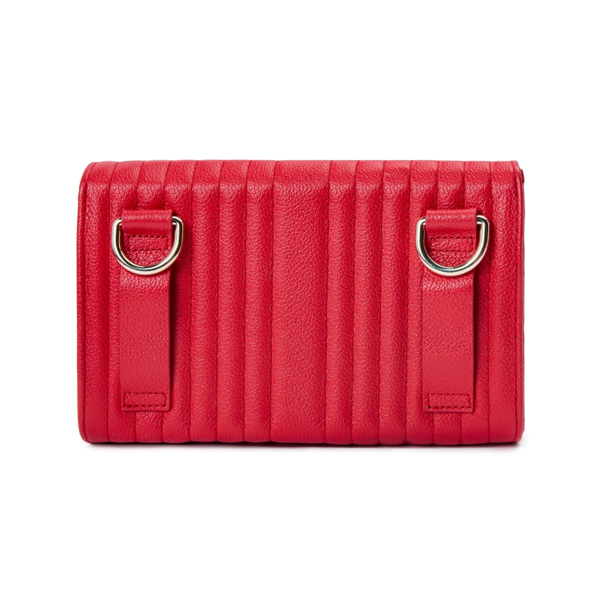 Wolf Mimi Collection Leather Red Crossbody Bag with Wristlet 768372 Image 3