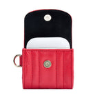 Wolf Mimi Collection Leather Red Earpods Case with Wristlet 768172 Image 2