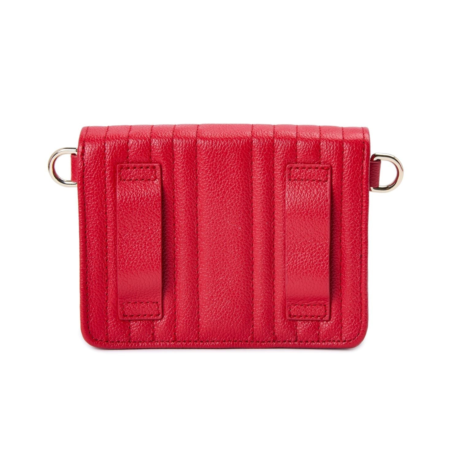 Wolf Mimi Collection Leather Red Mini Bag with Wristlet and Lanyard 768472 Image 4
