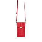 Wolf Mimi Collection Leather Red Phone Case with Wristlet and Lanyard 768572 Image 1