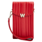 Wolf Mimi Collection Leather Red Phone Case with Wristlet and Lanyard 768572 Image 2