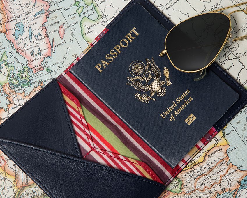 WOLF Passport Holder Howard Navy 466517 Image 4