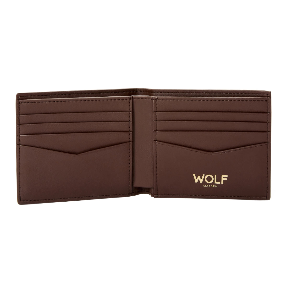 Wolf Signature Vegan Collection Brown Billfold Wallet 776033 Image 3