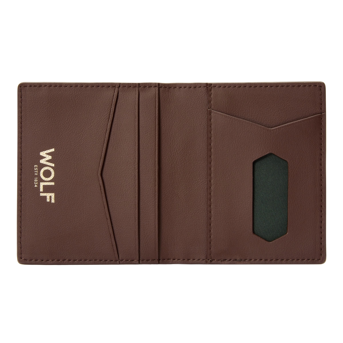 Wolf Signature Vegan Collection Brown ID Card Case 776333 Image 3