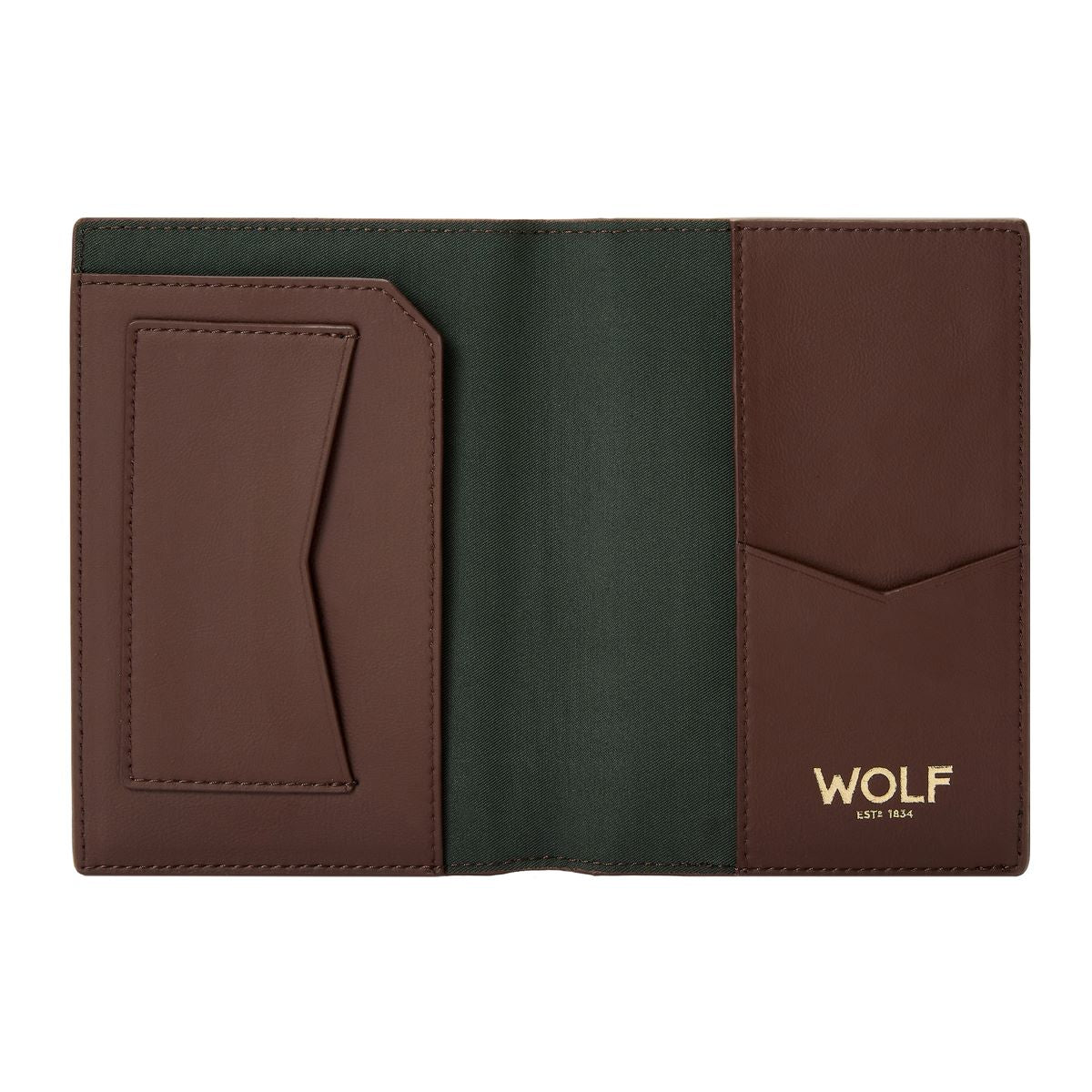 Wolf Signature Vegan Collection Brown Passport Sleeve 776633 Image 3