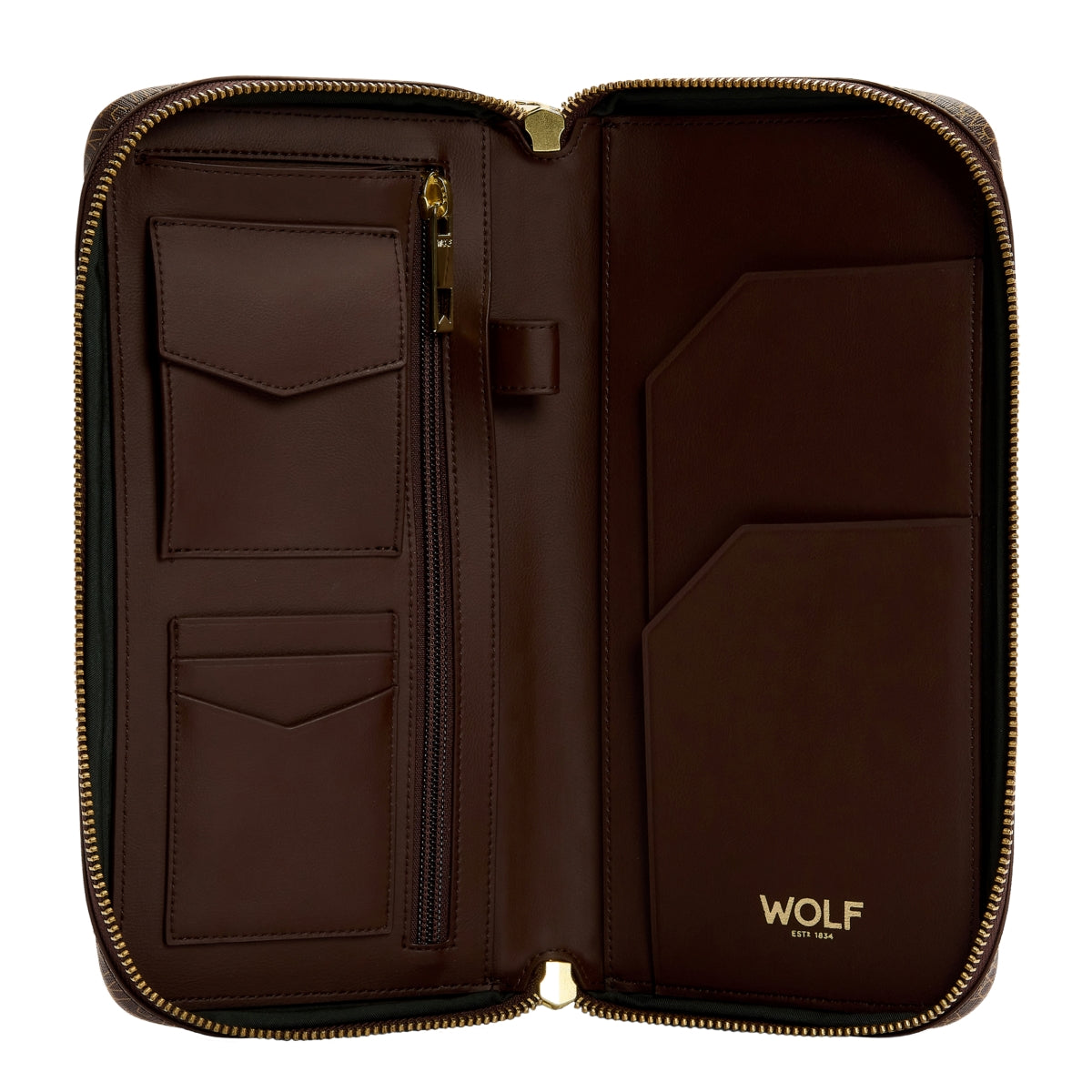 WOLF Signature Vegan Collection Brown Travel Case 776833 Image 5