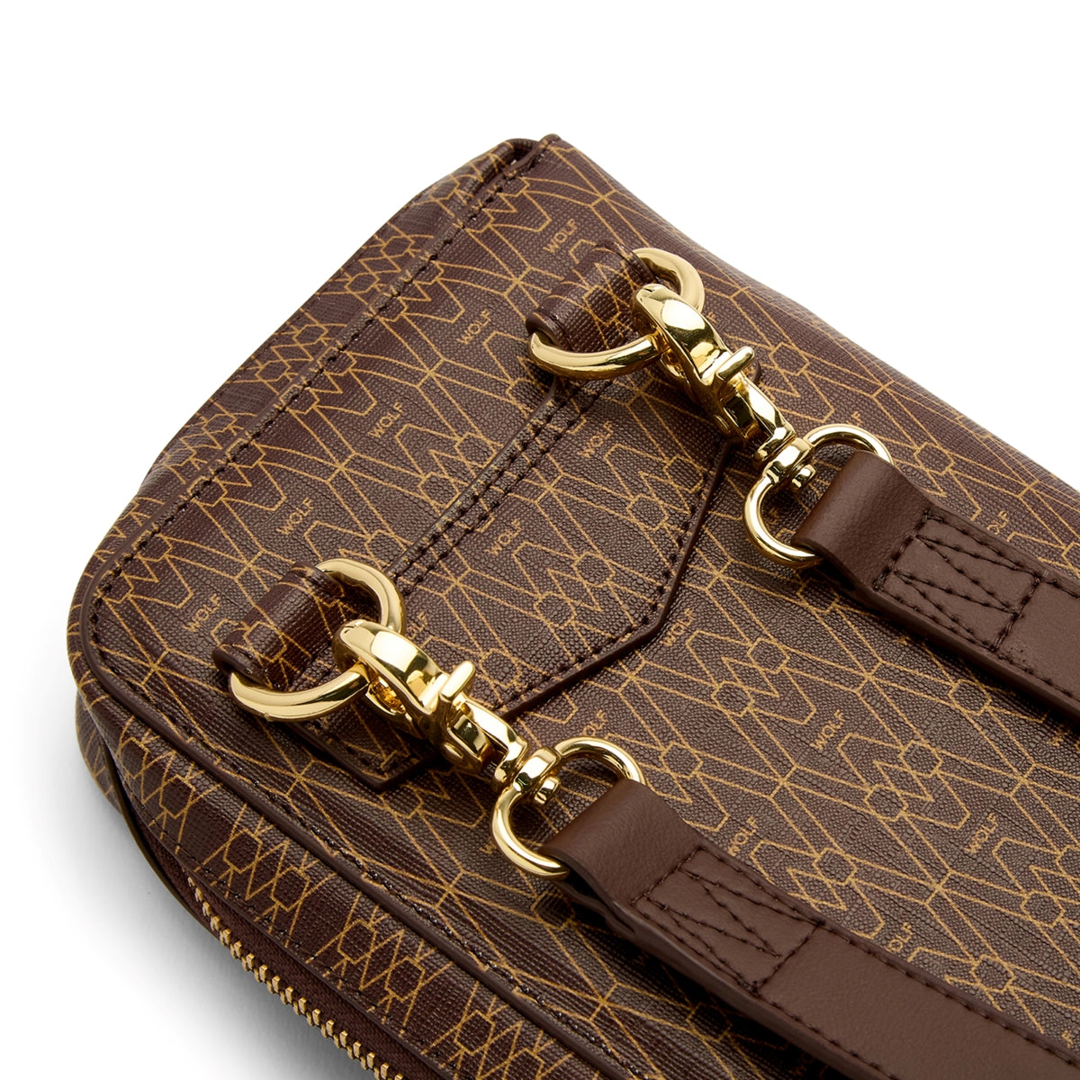 WOLF Signature Vegan Collection Brown Travel Case 776833 Image 6