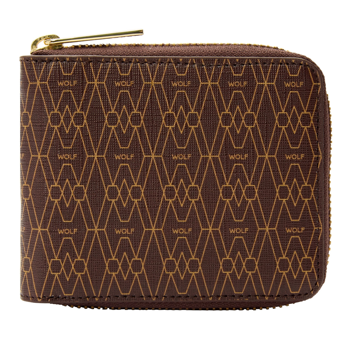 Wolf Signature Vegan Collection Brown Zip Around Wallet 776433 Image 1