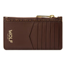 Wolf Signature Vegan Collection Brown Zip Card Case 776533 Image 2