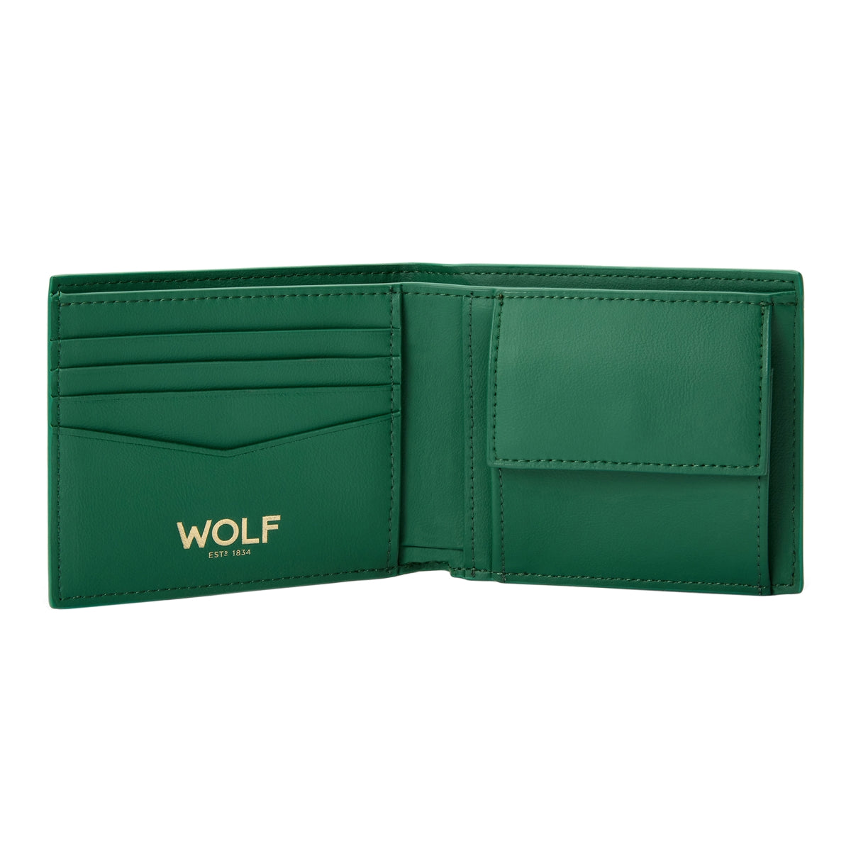 Wolf Signature Vegan Collection Green Billfold Coin Wallet 776130 Image 5
