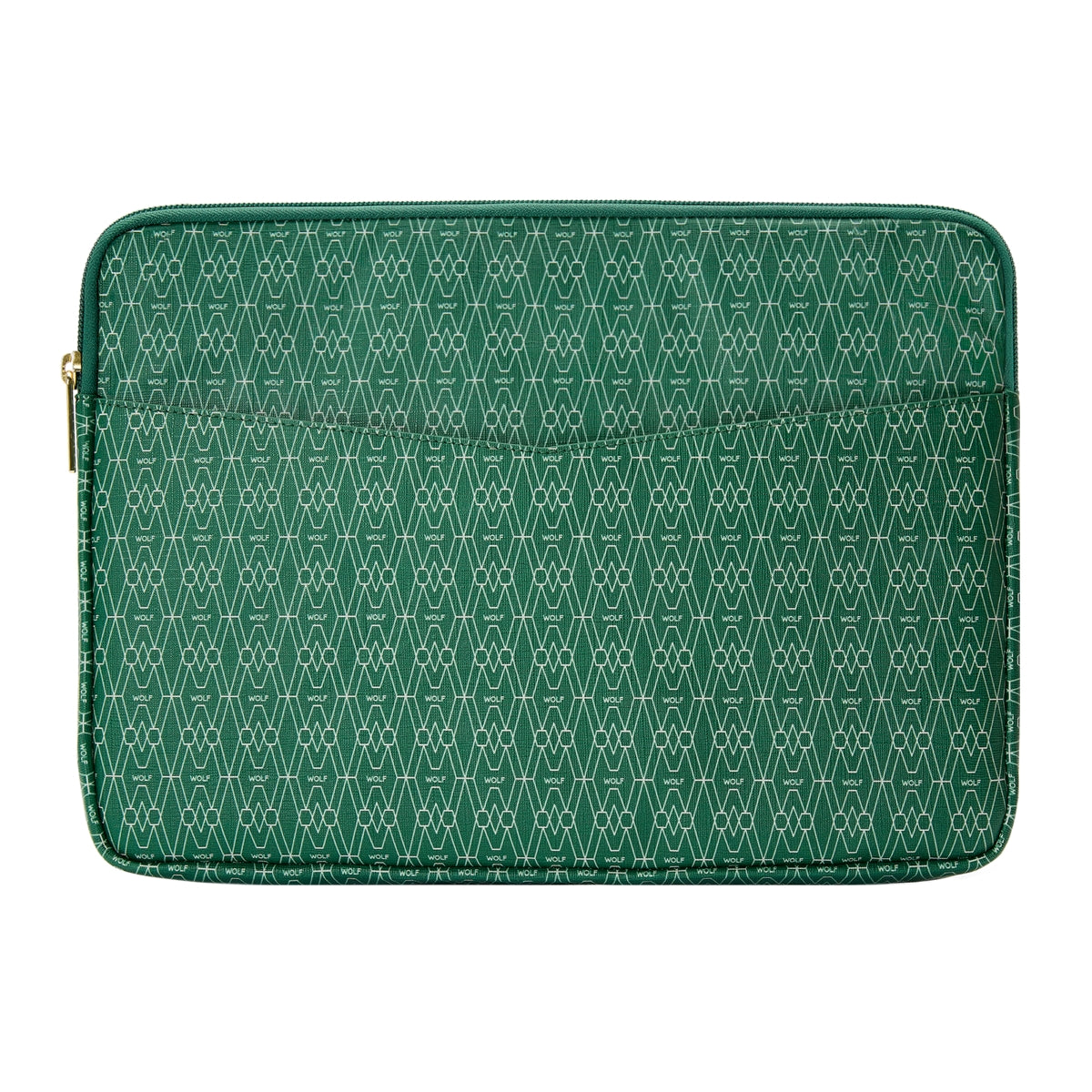 Wolf Signature Vegan Collection Green Laptop Zip Case 777330 Image 1