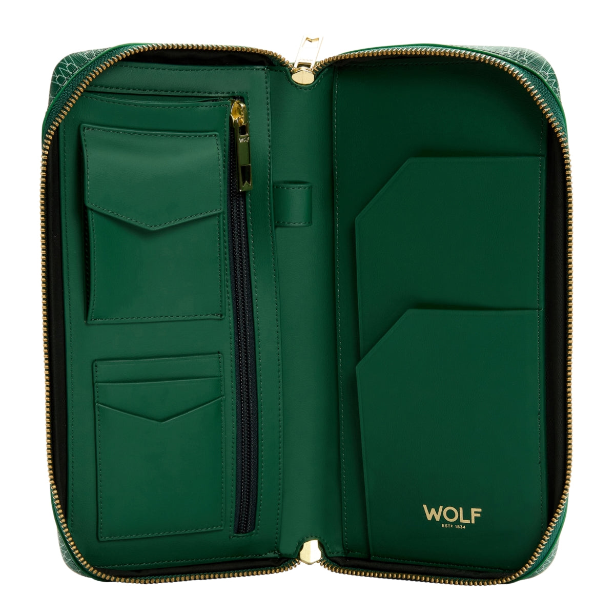 WOLF Signature Vegan Collection Green Travel Case 776830 Image 5