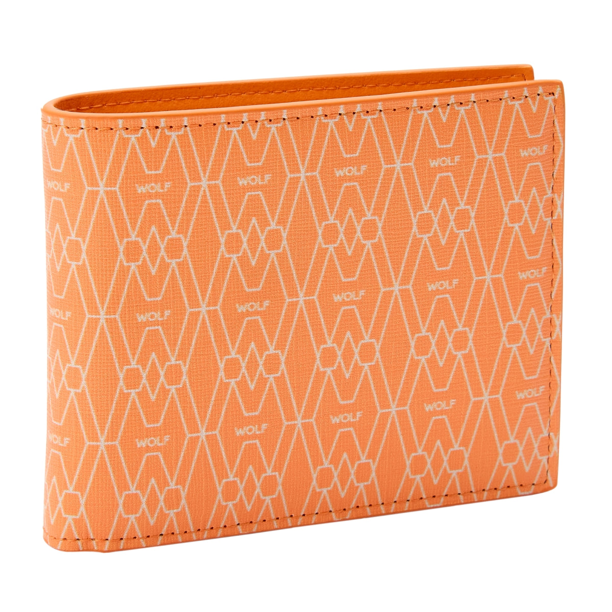 Wolf Signature Vegan Collection Orange Billfold Coin Wallet 776139 Image 3