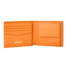 Wolf Signature Vegan Collection Orange Billfold Coin Wallet 776139 Image 5