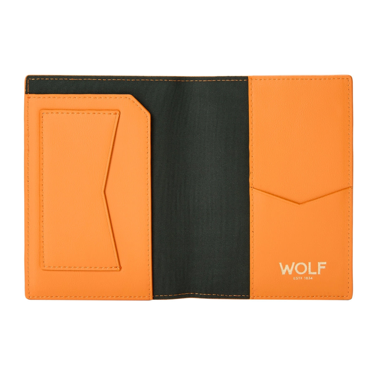 Wolf Signature Vegan Collection Orange Passport Sleeve 776639 Image 3