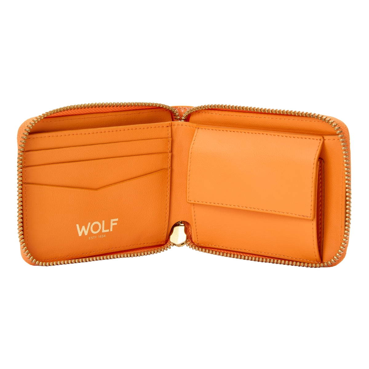 Wolf Signature Vegan Collection Orange Range Zip Around Wallet 776439 Image 3