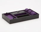 WOLF Valet Tray With Cuff Blake Black Purple 306428 Image 3