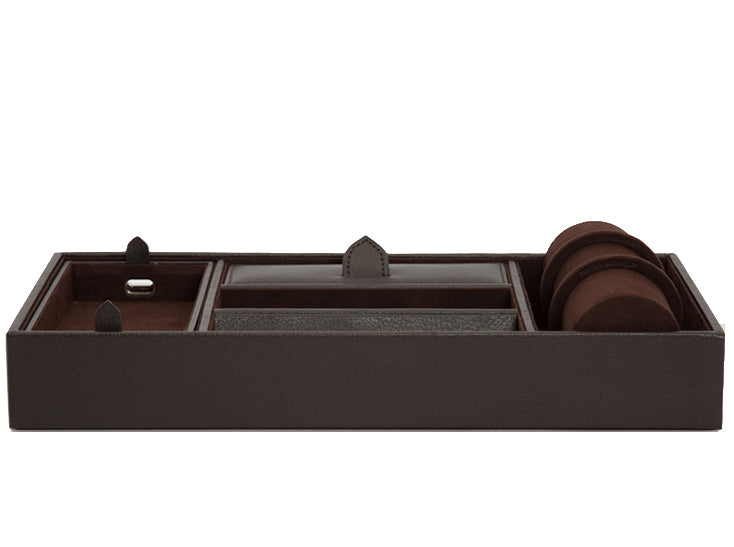WOLF Valet Tray With Cuff Blake Brown 306406 Image 1