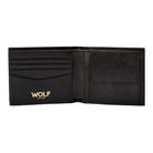 Wolf W Collection Leather Black Billfold Coin Wallet 774102 Image 3