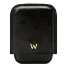 Wolf W Collection Leather Black Molded Card Case 774502 Image 1