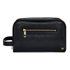 Wolf W Collection Leather Black Washbag 774702 Image 1