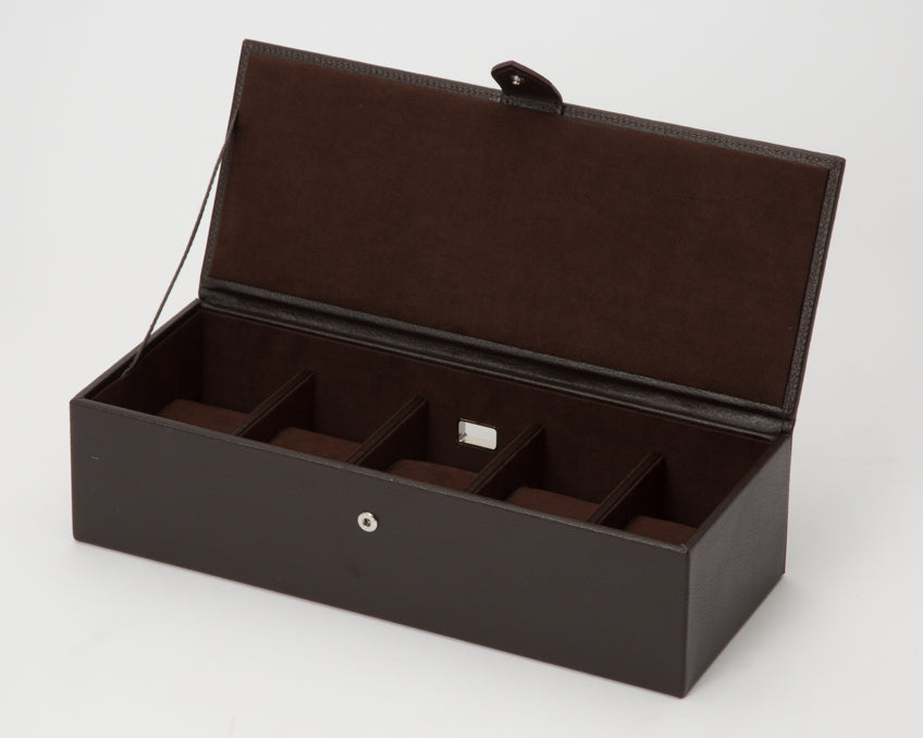 WOLF Watch Box Blake 5 Piece Brown 305506 Image 3