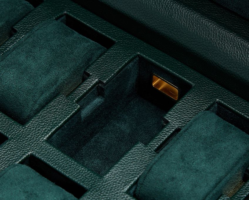 WOLF Watch Box British Racing Green 8pc 792641 Image 4