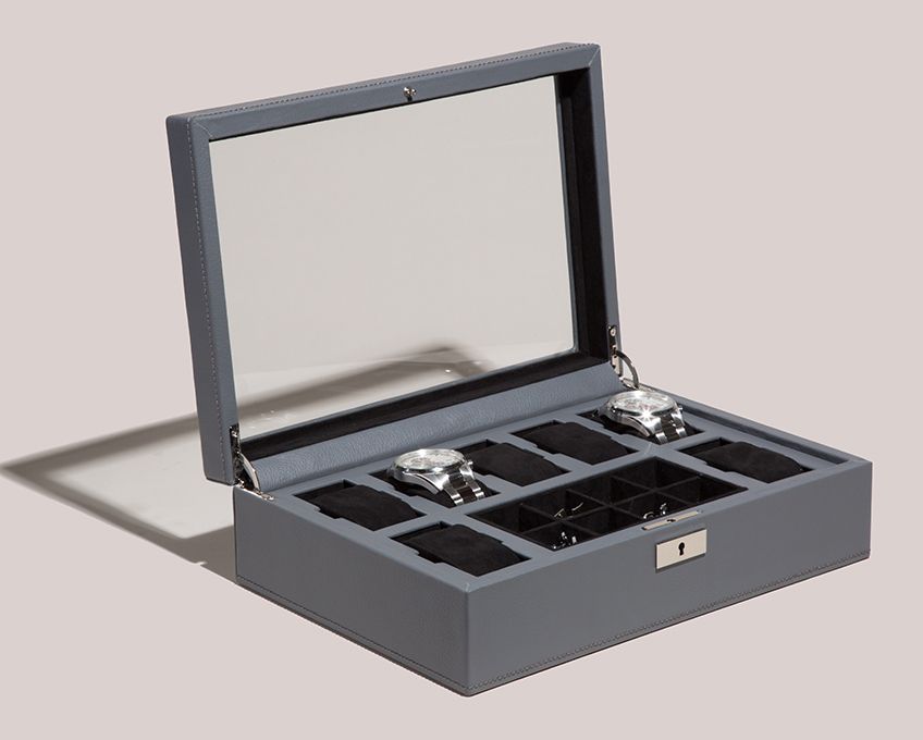 WOLF Watch Box Howard Grey 465265 Image 4
