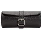 Wolf Watch Roll Exotic Triple Black D 462820 Image 2