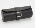 Wolf Watch Roll Exotic Triple Black D 462820 Image 3