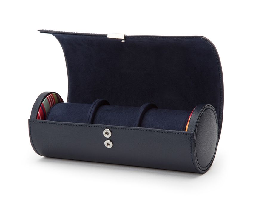 Wolf Watch Roll Howard Triple Navy 465917 Image 1