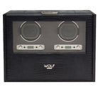 Wolf Watch Winder Blake Double Storage And Travel Case Black Lizard 460758 Image 3