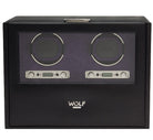 WOLF Watch Winder Blake Double Storage And Travel Case Black Pebble 460728 Image 3