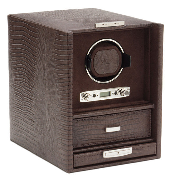 Wolf Watch Winder Blake Single And Storage Brown Lizard 460695 Image 1