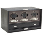Wolf Watch Winder Blake Triple Storage And Travel Case Black Lizard 460858 Image 1
