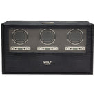 Wolf Watch Winder Blake Triple Storage And Travel Case Black Lizard 460858 Image 3