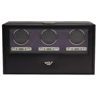 WOLF Watch Winder Blake Triple Storage And Travel Case Black Pebble 460828 Image 3