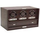 Wolf Watch Winder Blake Triple Storage And Travel Case Brown Lizard 460895 Image 1