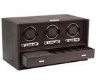 Wolf Watch Winder Blake Triple Storage And Travel Case Brown Lizard 460895 Image 2