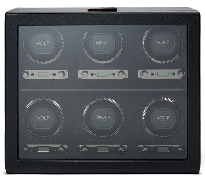 WOLF Watch Winder British Racing Black 6pc 792402 Image 5