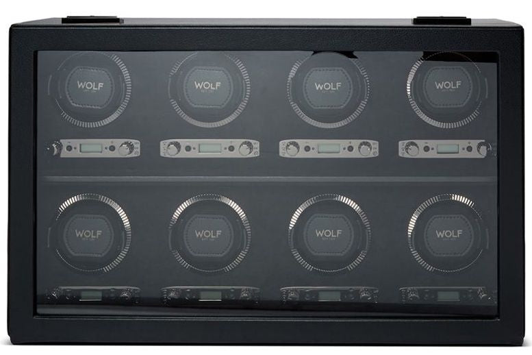 WOLF Watch Winder British Racing Black 8pc 792502 Image 5